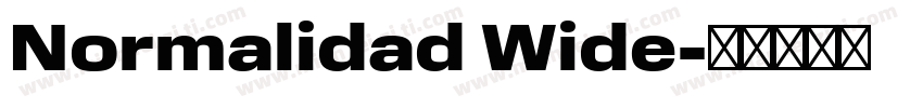 Normalidad Wide字体转换